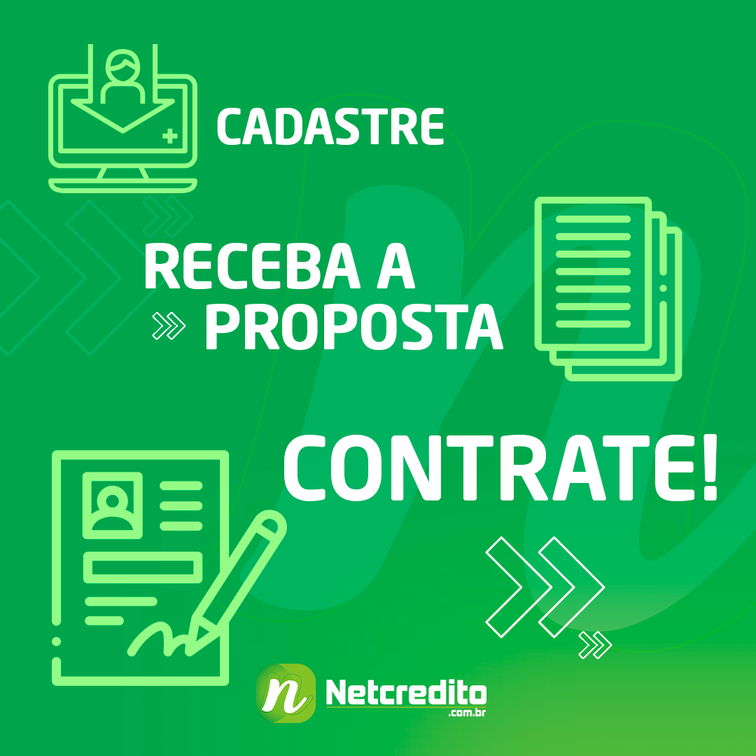 Cadastre, receba a proposta, contrate!