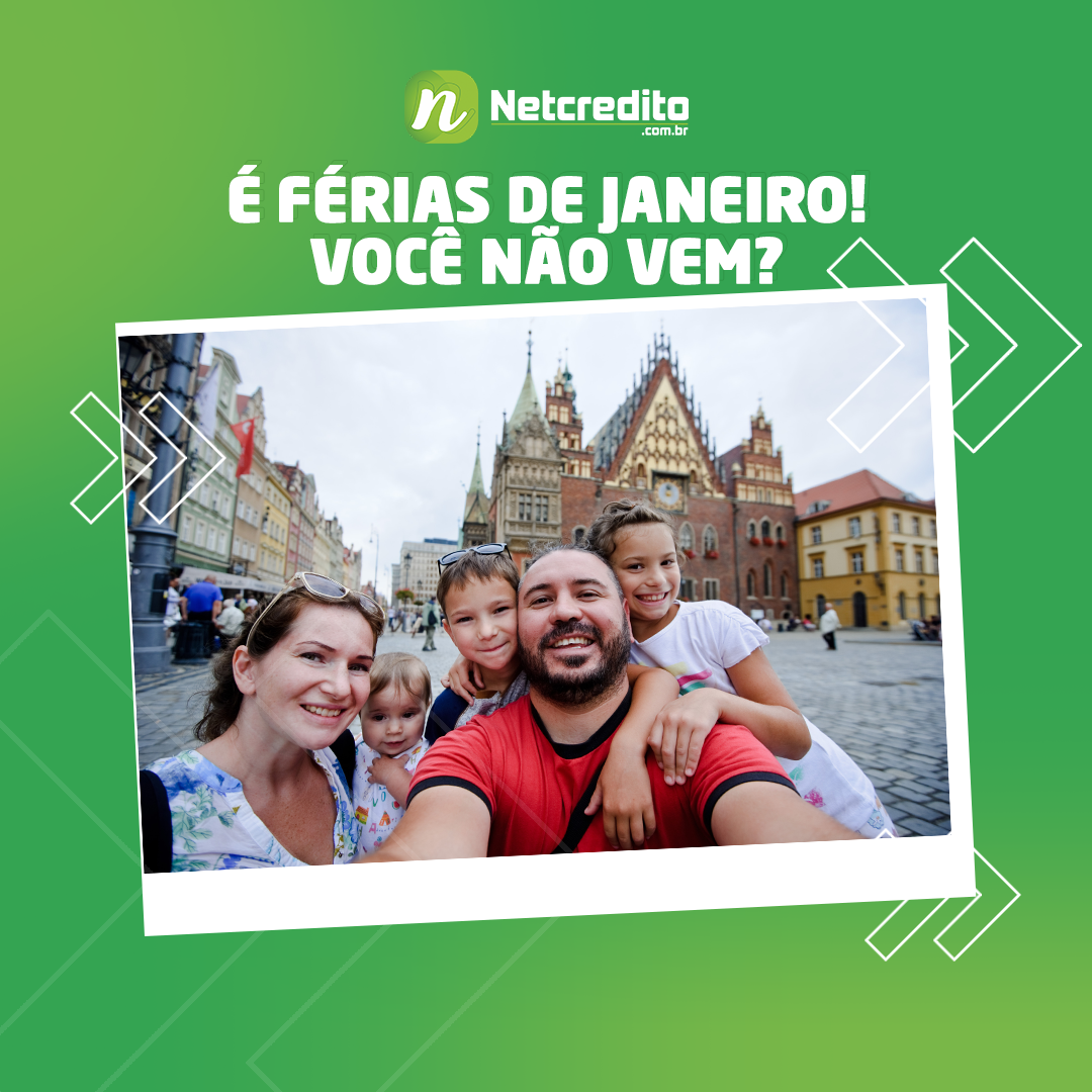 É FERIAS DE JANEIRO! VOCÊ NÃO VEM?