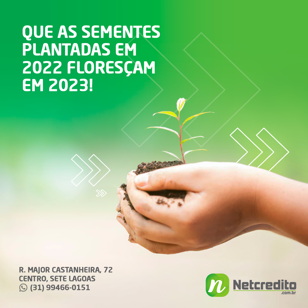 QUE AS SEMENTES PLANTADAS EM 2022 FLORESÇAM EM 2023!
