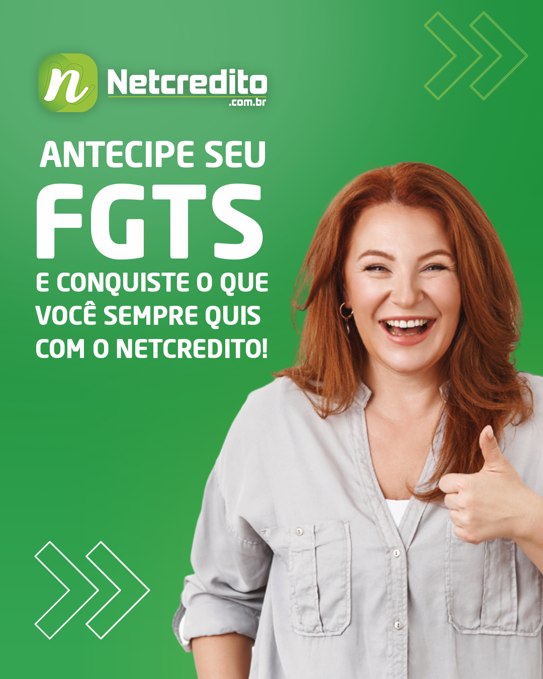 Antecipe seu FGTS e conquiste o que você sempre quis com o Netcredito!
