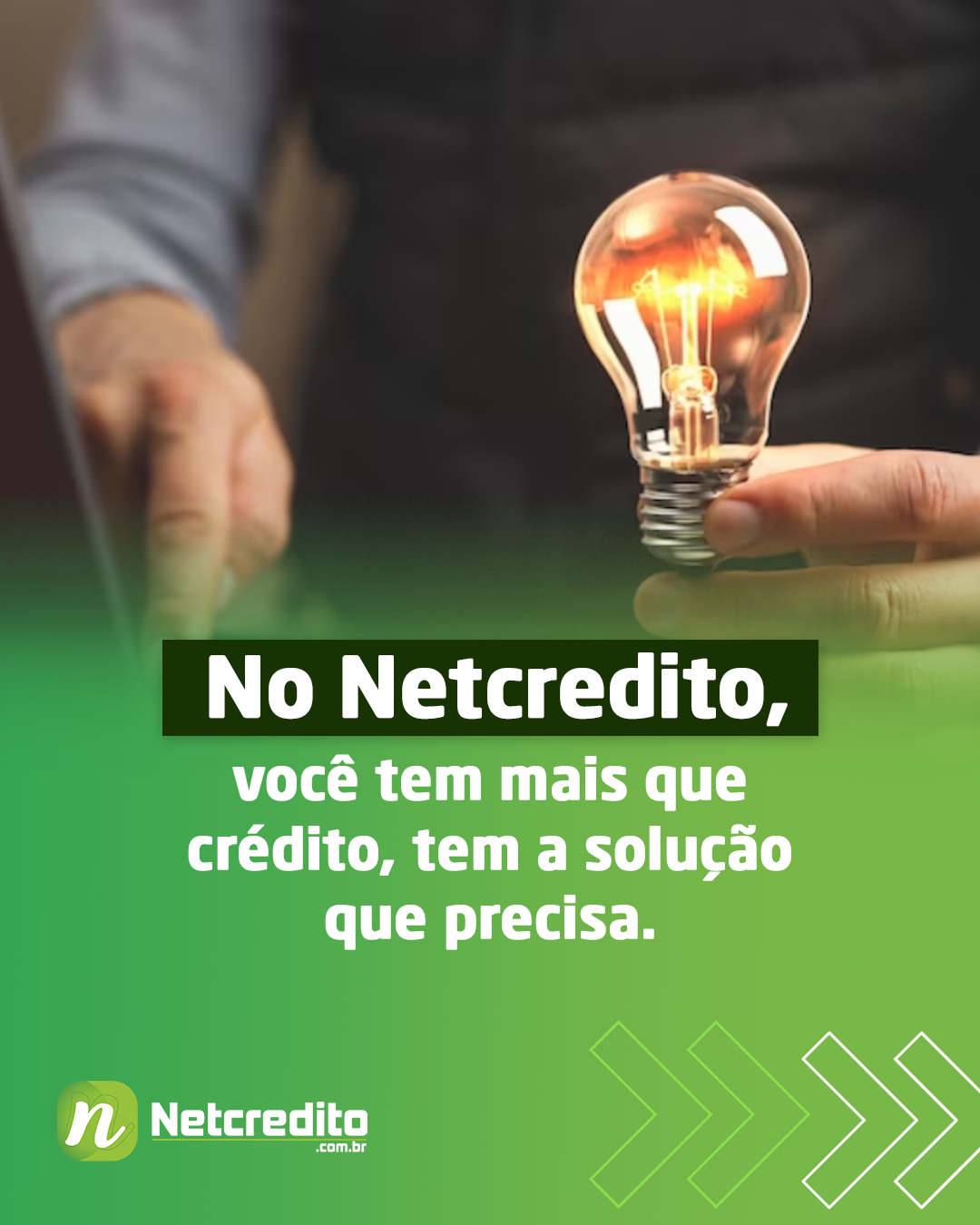 No Netcredito, você tem mais que crédito, tem a solução que precisa.
