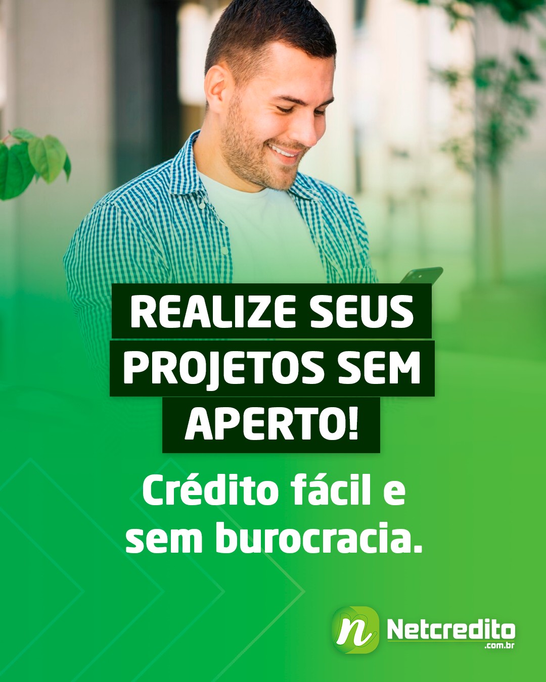 Realize seus projetos sem aperto! Crédito fácil e sem burocracia