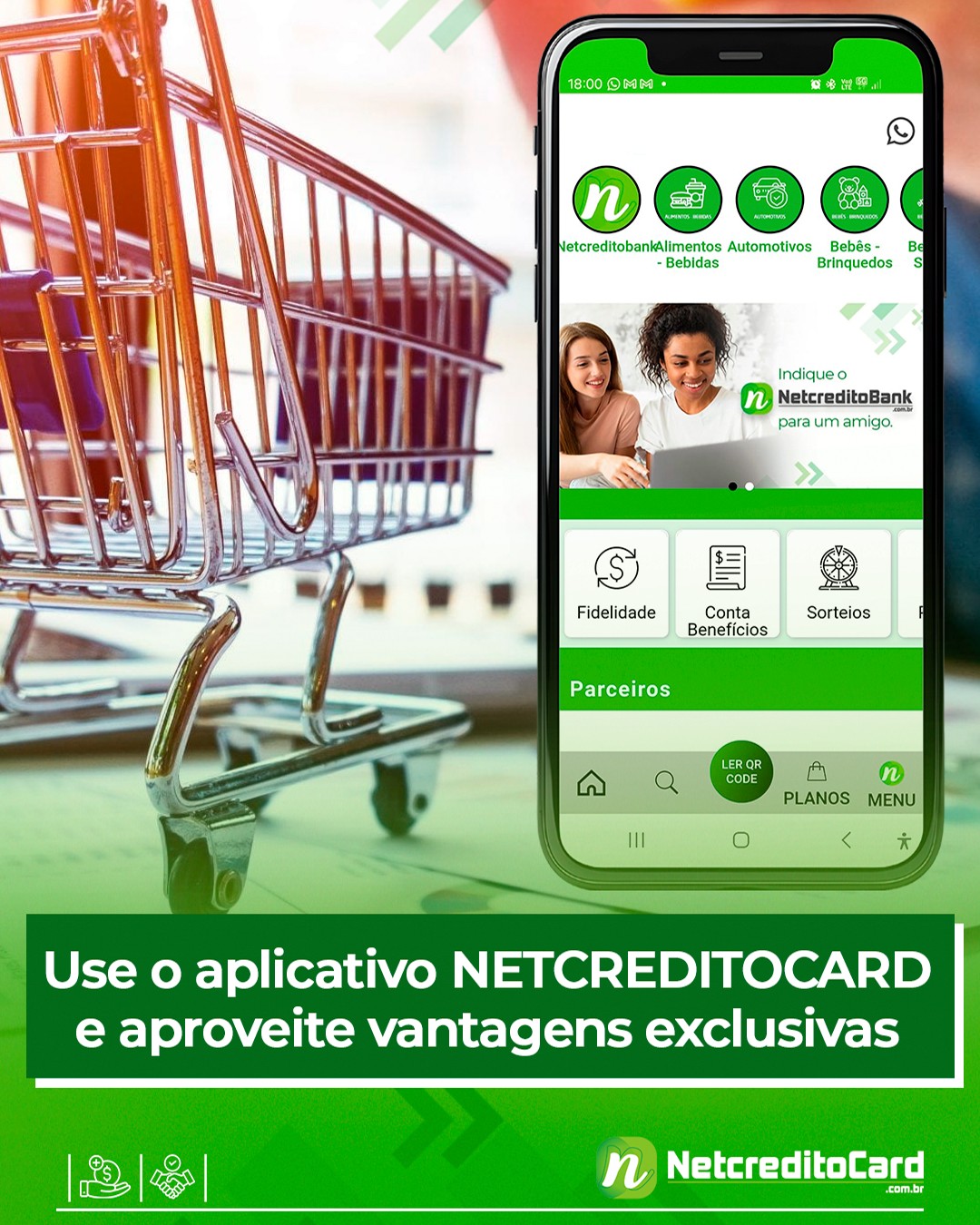 Use o aplicativo NETCREDITOCARD