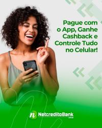 Pague com o App, ganhe cashback e controle tudo pelo celular!