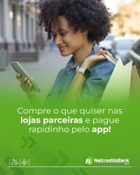 Compre o que quiser nas lojas parceiras e pague rapidinho pelo app!