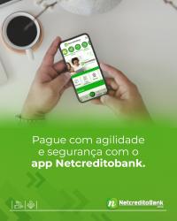 Pague com agilidade e segurança com o app NETCREDITOBANK