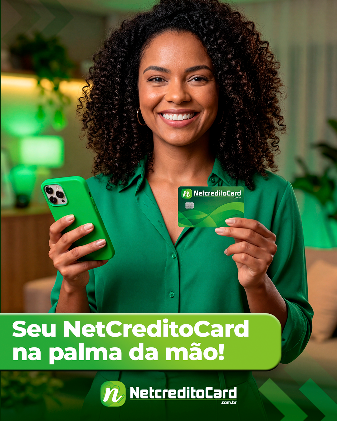 Seu NETCREDITOCARD na palma da mão